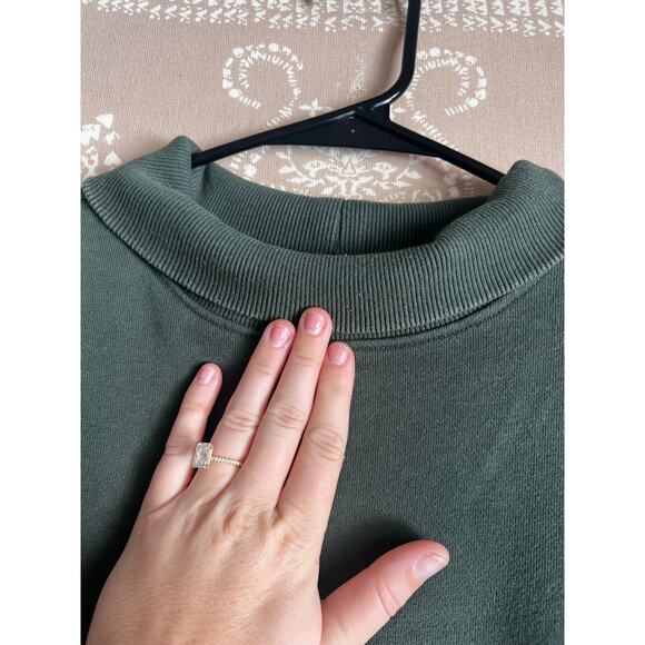 Tuckernuck Pomander Place Forest Green Porter Sweatshirt Dress Fleece Medium - Picture 5 of 8